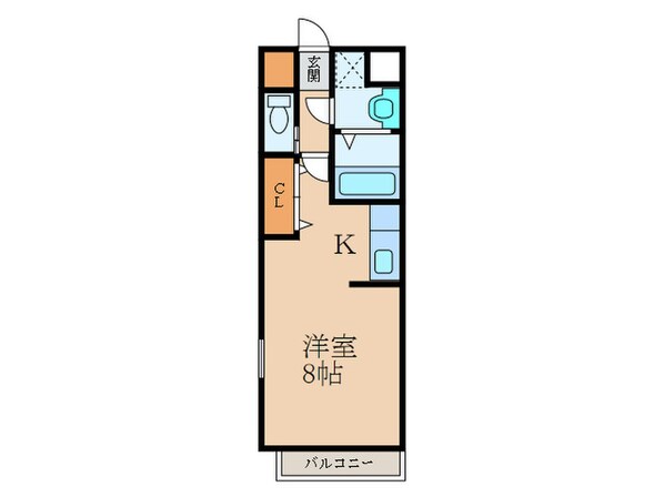 カレント上吉田Ⅰ　Ｂ棟の物件間取画像